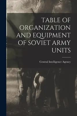 Tabuľka organizácie a vybavenia jednotiek sovietskej armády - Table of Organization and Equipment of Soviet Army Units
