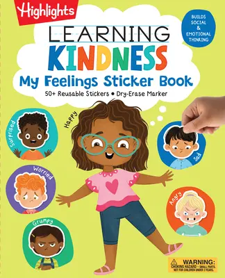 Učenie láskavosti Moje pocity Kniha samolepiek - Learning Kindness My Feelings Sticker Book