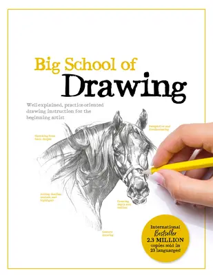 Veľká škola kreslenia: Vysvetlené, prakticky zamerané inštrukcie pre začínajúcich umelcov - Big School of Drawing: Well-Explained, Practice-Oriented Drawing Instruction for the Beginning Artist