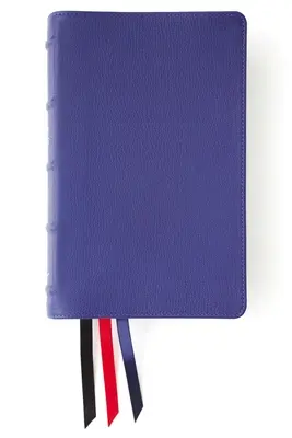 Niv, Referenčná Biblia s bočnými stĺpcami, osobná veľkosť, prémiová kozia koža, modrá, Premier Collection, umelecké pozlátené okraje, pohodlná tlač - Niv, Side-Column Reference Bible, Personal Size, Premium Goatskin Leather, Blue, Premier Collection, Art Gilded Edges, Comfort Print