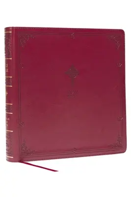 Nabre XL, katolícke vydanie, kožená mäkká väzba, burgundská farba, pohodlná tlač: Svätá Biblia, čierna farba, čierna farba. - Nabre XL, Catholic Edition, Leathersoft, Burgundy, Comfort Print: Holy Bible