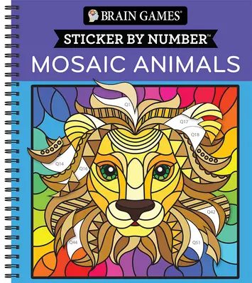 Hry na mozog - Nálepka podľa čísla: Mozaika zvierat (28 obrázkov na nalepenie) - Brain Games - Sticker by Number: Mosaic Animals (28 Images to Sticker)