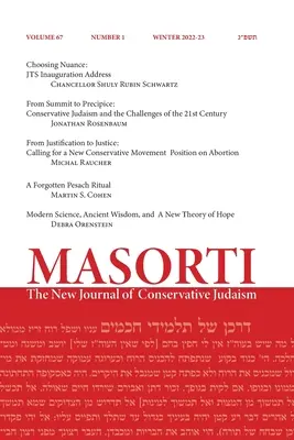 Masorti: Nový časopis konzervatívneho judaizmu - Masorti: The New Journal of Conservative Judaism