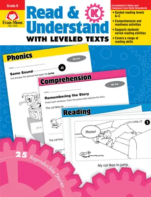 Čítanie a porozumenie s úrovňovými textami, pomôcka pre učiteľa pre materskú školu - Read and Understand with Leveled Texts, Kindergarten Teacher Resource