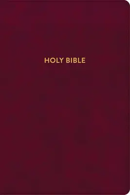 KJV Rainbow Study Bible, Burgundy Leathertouch, Indexed