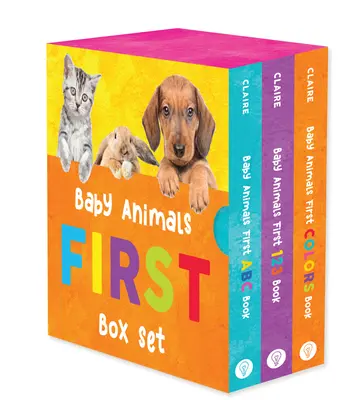 Baby Animals First Box Set - Prvá kniha ABC, Prvá kniha 123 a Prvá kniha farieb - Baby Animals First Box Set - First ABC Book, First 123 Book, and First Colors Book