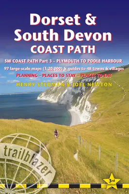 Pobrežná cesta Dorset a južný Devon: (Sw Pobrežná cesta, 3. časť) - obsahuje 97 veľkoplošných turistických máp a sprievodcov po 48 mestách a dedinách - plánovanie, miesta na - Dorset & South Devon Coast Path: (Sw Coast Path Part 3) - Includes 97 Large-Scale Walking Maps & Guides to 48 Towns and Villages - Planning, Places to