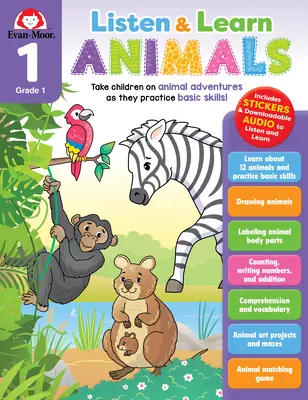 Počúvaj a uč sa: Poslúchaj a počúvaj: Zvieratá, 1. ročník - Listen and Learn: Animals, Grade 1
