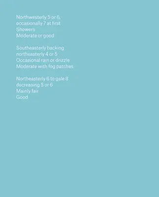 Predpoveď lodnej dopravy - The Shipping Forecast