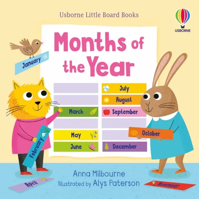 Malé stolové knihy Mesiace v roku - Little Board Books Months of the Year