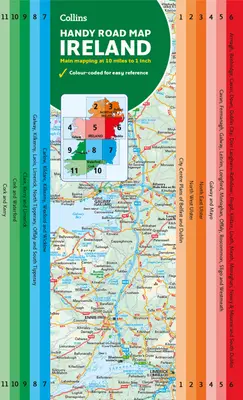Mapa Írska Handy: Ideálne na plánovanie trasy - Map of Ireland Handy: Ideal for Route Planning