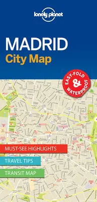 Lonely Planet Madrid Mapa mesta 1 - Lonely Planet Madrid City Map 1