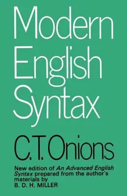 Moderná anglická syntax - Modern English Syntax