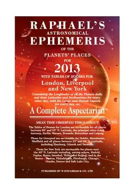 Rafaelove astronomické efemeridy miest planét - Raphael's Astronomical Ephemeris of the Planets' Places