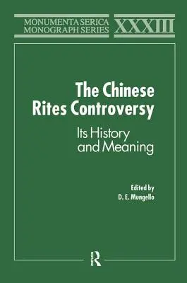 Spor o čínske obrady: Jeho história a význam - The Chinese Rites Controversy: Its History and Meaning