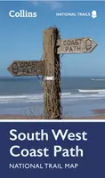 Mapa národnej trasy South West Coast Path - South West Coast Path National Trail Map