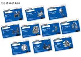 Čítaj a píš Inc. Phonics: Modrá sada 6 základných čiernobielych príbehov (balenie 100 ks) - Read Write Inc. Phonics: Blue Set 6 Core Black & White Storybooks (Pack of 100)