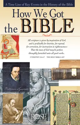 Ako sme dostali Bibliu Brožúra: Časový prehľad kľúčových udalostí v dejinách Biblie - How We Got the Bible Pamphlet: A Time Line of Key Events in the History of the Bible