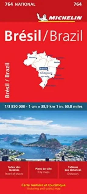 Brazília Mapa 764 - Brazil Map 764