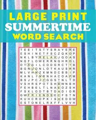 Veľká tlač Letné hľadanie slov - Large Print Summertime Word Search