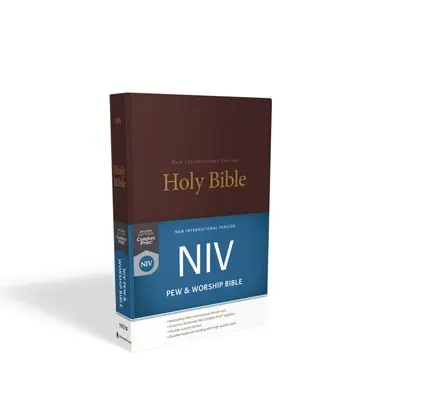 NIV, Biblia na uctievanie, tvrdá väzba, bordová farba - NIV, Pew and Worship Bible, Hardcover, Burgundy
