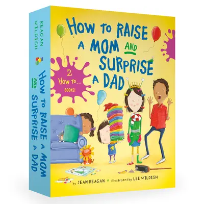 Ako vychovávať mamu a prekvapiť otca Boxed Book Set doskových kníh - How to Raise a Mom and Surprise a Dad Board Book Boxed Set