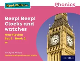 Read Write Inc. Phonics: Ružová sada 3 Non-fiction 2 Beep! Beep! Hodiny a hodinky - Read Write Inc. Phonics: Pink Set 3 Non-fiction 2 Beep! Beep! Clocks and Watches