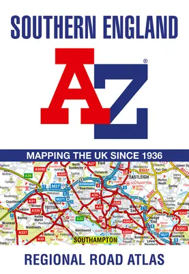 Regionálny cestný atlas A-Z južného Anglicka - Southern England Regional A-Z Road Atlas