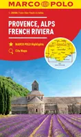 Provence, Alpy, Azúrové pobrežie Marco Polo Map - Provence, Alps, Cote d'Azur Marco Polo Map