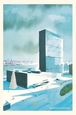 Vintage Journal Rendering budov OSN - Vintage Journal Rendering of UN Buildings