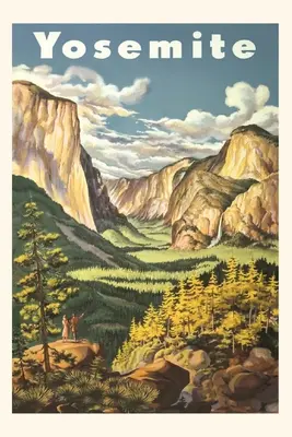 Vintage Journal Trevel Plagát pre Yosemitský národný park - Vintage Journal Trevel Poster for Yosemite National Park