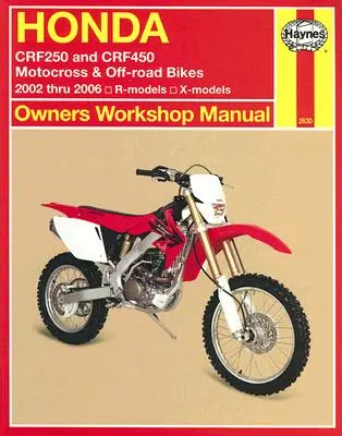 Honda Crf250 a Crf450 Motokrosové a terénne motocykle: 2002 až 2006 R-modely, X-modely - Honda Crf250 and Crf450 Motocross & Off-Road Bikes: 2002 Thru 2006 R-Models, X-Models