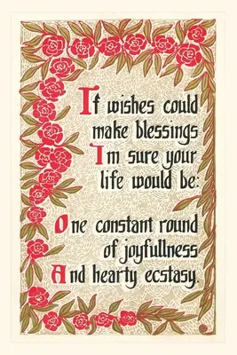 Vintage Journal Ak by želania mohli vytvoriť požehnanie, rým - Vintage Journal If Wishes Could Make Blessings, Rhyme