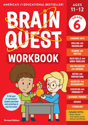 Pracovný zošit Brain Quest: Revidované vydanie pre 6. ročník - Brain Quest Workbook: 6th Grade Revised Edition