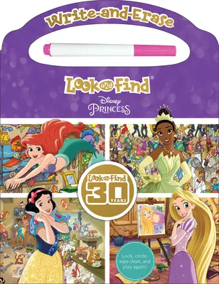 Disney Princezná: Hľadaj a napíš a vymaž - Disney Princess: Write-And-Erase Look and Find
