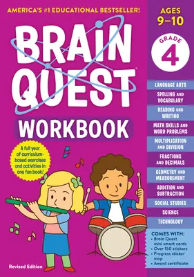 Pracovný zošit Brain Quest: Revidované vydanie pre 4. ročník - Brain Quest Workbook: 4th Grade Revised Edition