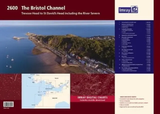 2600 Bristol Channel Chart Pack - Trevose Head až St David's Head vrátane rieky Severn - 2600 Bristol Channel Chart Pack - Trevose Head to St David's Head including the River Severn