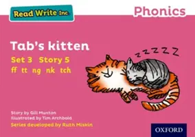 Čítaj a píš Inc. Phonics: Ružová sada 3 Kniha príbehov 5 Tab's Kitten - Read Write Inc. Phonics: Pink Set 3 Storybook 5 Tab's Kitten