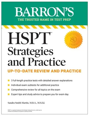 HSPT Strategies and Practice, Second Edition (Stratégie a cvičenia na HSPT, druhé vydanie): 3 cvičné testy + komplexný prehľad + cvičenie + stratégie. - HSPT Strategies and Practice, Second Edition: 3 Practice Tests + Comprehensive Review + Practice + Strategies