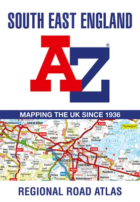 Regionálny cestný atlas A-Z juhovýchodného Anglicka - South East England Regional A-Z Road Atlas