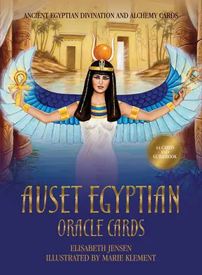 Auset Egyptské veštecké karty: Staroegyptské veštecké a alchymistické karty (44 plnofarebných kariet a 112-stranový sprievodca) - Auset Egyptian Oracle Cards: Ancient Egyptian Divination and Alchemy Cards (44 Full-Color Cards and 112-Page Guidebook)