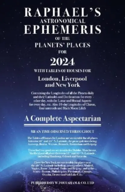 Rafaelove efemeridy 2024 - Raphael's Ephemeris 2024