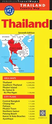 Cestovná mapa Thajska - Thailand Travel Map