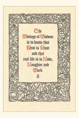 Vintage Journal Hodnota lásky, smiechu a práce - Vintage Journal The Value of Love, Laughter and Work