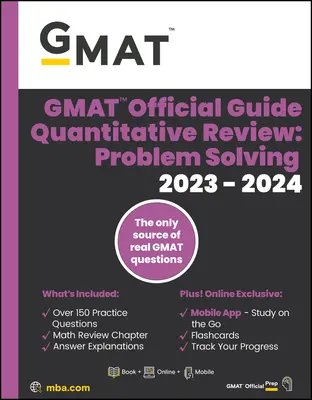 GMAT Official Guide Quantitative Review 2023-2024, Focus Edition: Obsahuje knihu + online banku otázok + digitálne flashkarty + mobilnú aplikáciu - GMAT Official Guide Quantitative Review 2023-2024, Focus Edition: Includes Book + Online Question Bank + Digital Flashcards + Mobile App