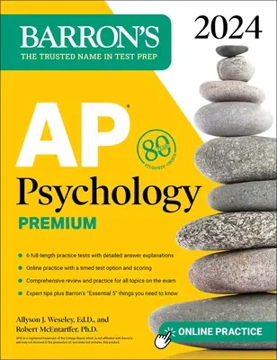 AP Psychology Premium, 2024: 6 cvičných testov + komplexný prehľad + online cvičenia - AP Psychology Premium, 2024: 6 Practice Tests + Comprehensive Review + Online Practice