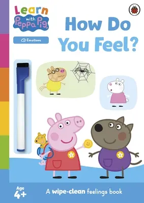 Učte sa s Peppou: Ako sa cítiš? - Stieracia knižka s aktivitami - Learn with Peppa: How Do You Feel? - Wipe-Clean Activity Book