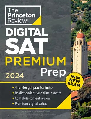Princeton Review Digital SAT Premium Prep, 2024: 4 praktické testy + online flashcards + prehľad a nástroje - Princeton Review Digital SAT Premium Prep, 2024: 4 Practice Tests + Online Flashcards + Review & Tools