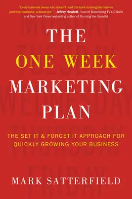 Týždenný marketingový plán: Marketingový plán: Prístup „Nastav a zabudni“ pre rýchly rast vášho podnikania - The One Week Marketing Plan: The Set It & Forget It Approach for Quickly Growing Your Business