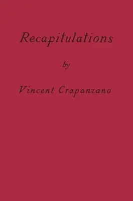 Rekapitulácie: Memoáre - Recapitulations: A Memoir